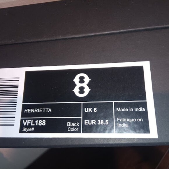 NEW Vintage Foundry Co Size 8 Henrietta Black Leather Tall Boots Lace Zip up - Picture 5 of 5